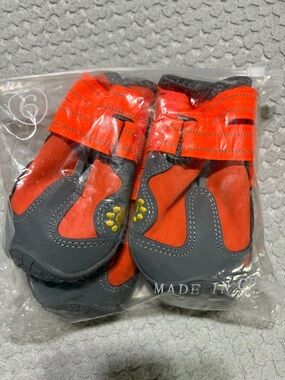Dog Orange and Gray Outdoor Shoes